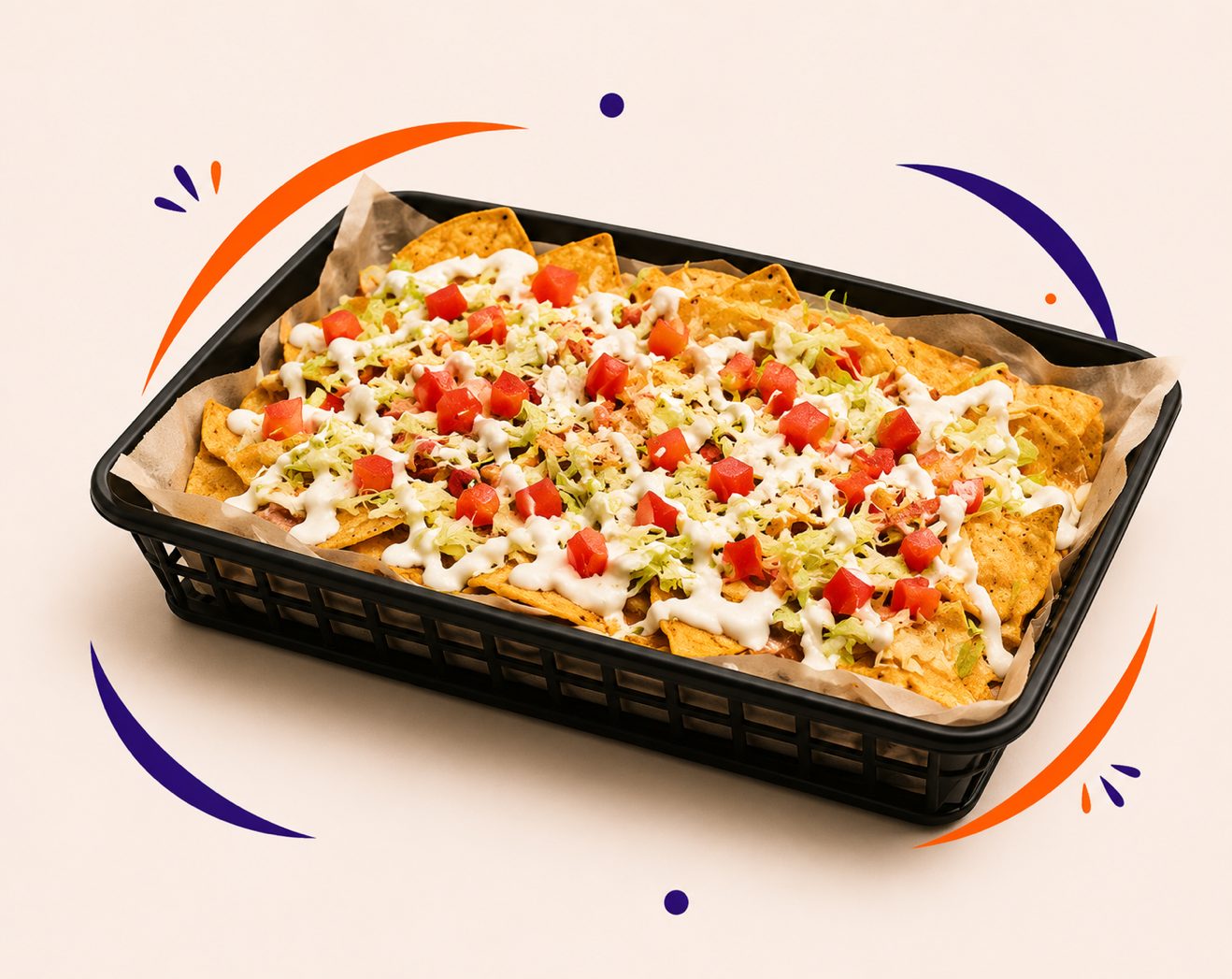 Nachos Mixtos Dos Carnes.
