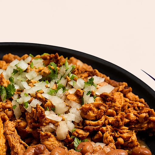Libra de Pollo Con Tortillas Cilantro Y Cebolla.