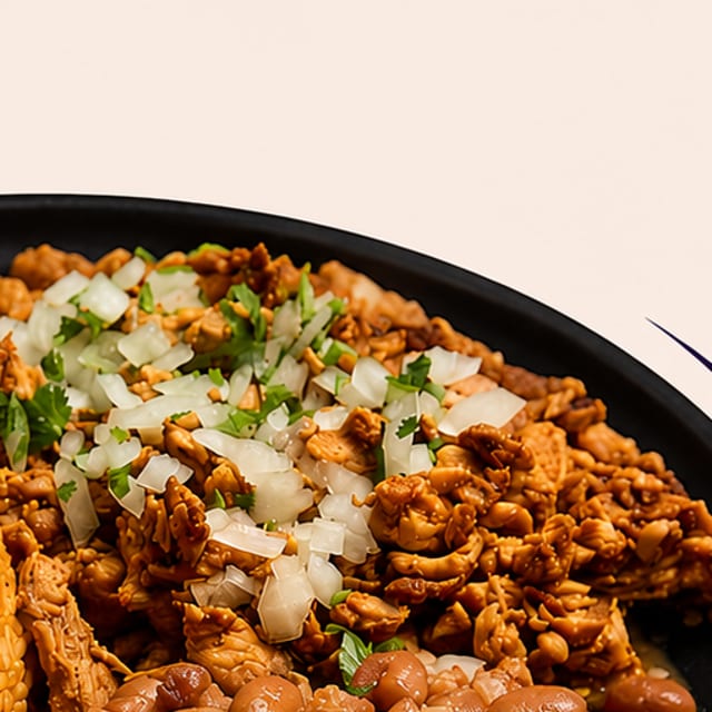 Libra de Pollo Con Tortillas Cilantro Y Cebolla.