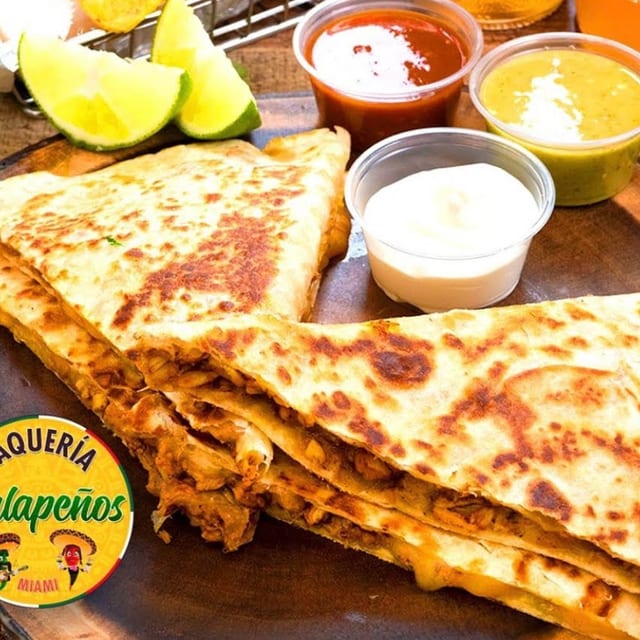 QUESADILLA DE CHICHARRON (PORK BELLY IN GREEN SAUCE).