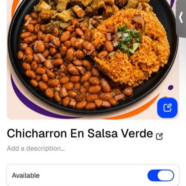 CHICHARRON EN SALSA VERDE.